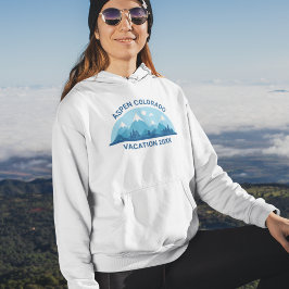 Familienausflug Custom Colorado City Blue Mountain Hoodie