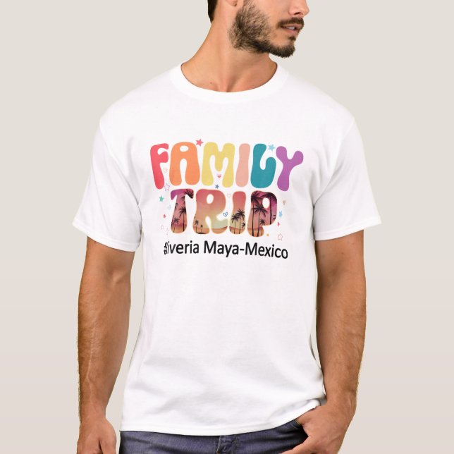 Familienausflug Riviera Maya Mexiko Familienurlaub T-Shirt (Vorderseite)