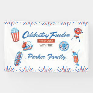 Familienbande 4. Juli Party Banner