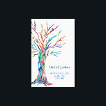 Familienbaum der Geburtsstaten Leinwanddruck<br><div class="desc">Dieses einzigartige Design macht einen tollen Sake und ein ganz besonderes Geschenk für ein Neugeborenes. Es ist mit einem in Regenbogenfarbenen Familienbaum auf weißem Hintergrund dekoriert. Sie können es leicht anpassen. Original Mosaikbaum © Michele Davies.</div>