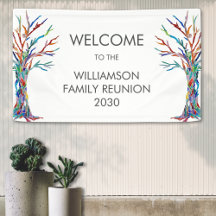 Familienbaum Familie Wiedersehen Willkommen