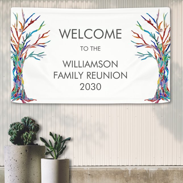 Familienbaum Familie Wiedersehen Willkommen Banner (Von Creator hochgeladen)