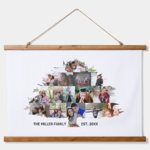 Familienbaum-Fotosammlung 15 Bilder - Wandteppiche