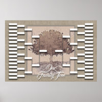 Familienbaum Rustikale Leinenschaukel