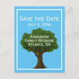 Familienbaum  Wiedersehen Ankündigungspostkarte