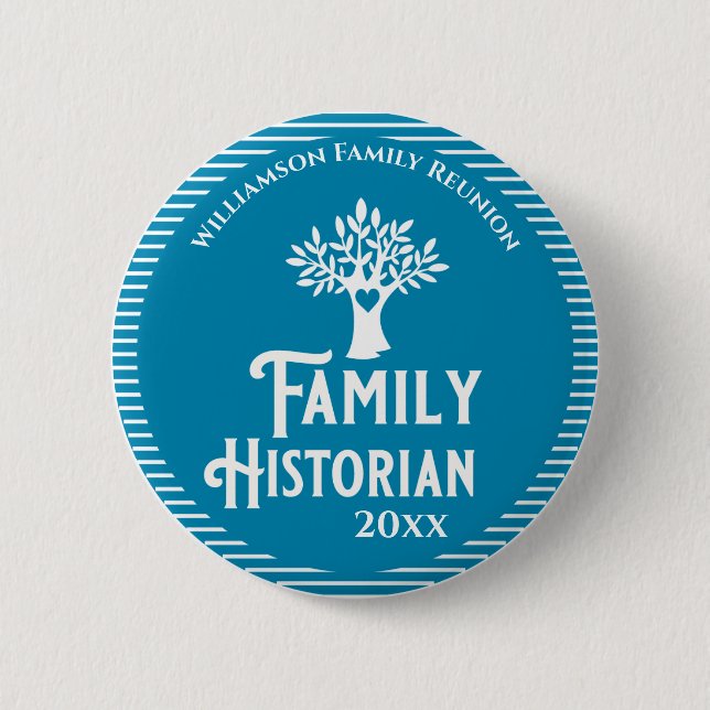 Familienbaum Wiedersehen Historianische Genealogie Button (Vorderseite)
