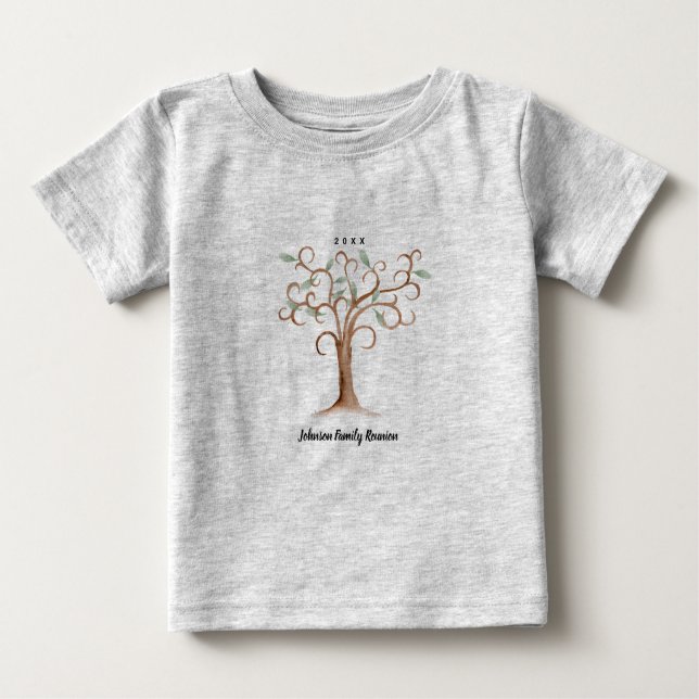 Familienbaum Wiedersehen Kleinkind T Shirt (Vorderseite)