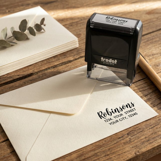 Familienbenutzername Rücksendeadresse Stempel (Von Creator hochgeladen)