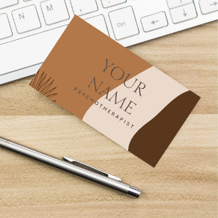 Familienberater für Psychotherapie Gezeichnet Natu Visitenkarte