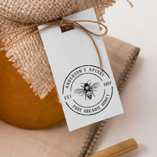 Familienbesitz Apiary Rustic Round Honey Briefmark Gummistempel