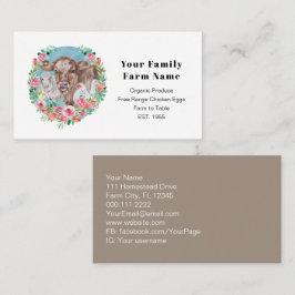 Familienbetrieb Hüttengewächshaus Hühnerkuh Marktg Visitenkarte