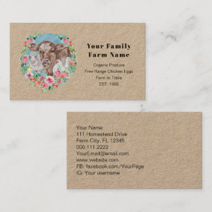Familienbetrieb Hüttengewächshaus Hühnerkuh Marktg Visitenkarte