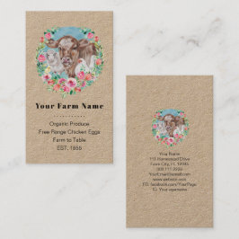 Familienbetrieb Hüttengewächshaus Hühnerkuh Marktg Visitenkarte