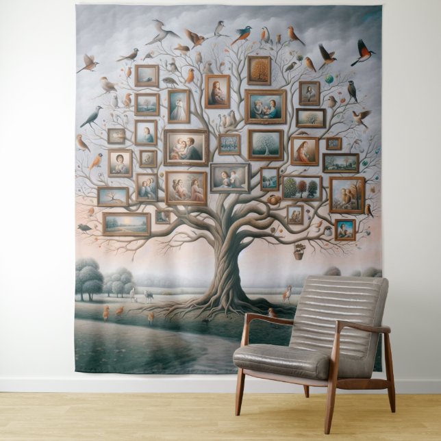 Familienbildbaum 03 wandteppich (Beispiel)