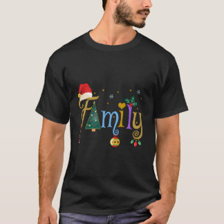 Familienbuchstaben Stil Liebe Meine Familie T-Shirt