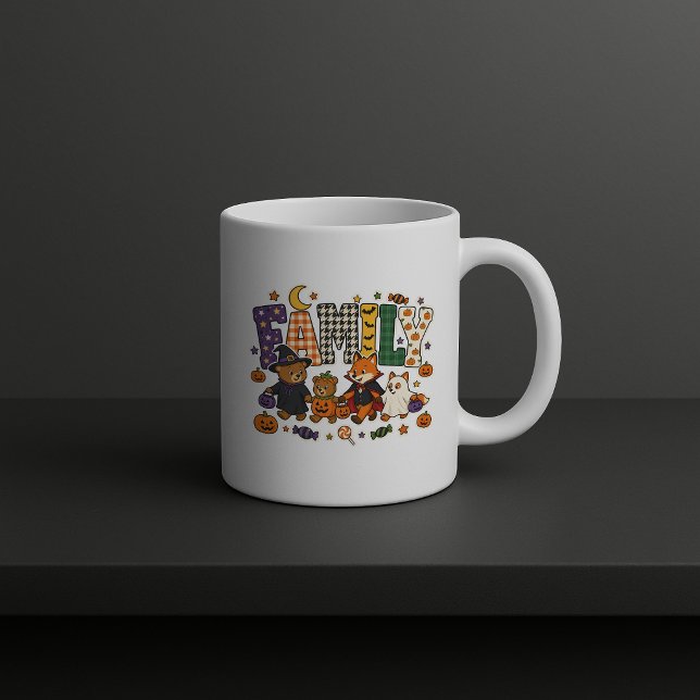 Familienbuchstabenblock  kaffeetasse (Von Creator hochgeladen)