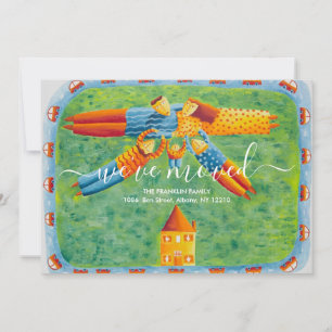 Familiendarstellung Wir haben neue Zuhause verscho Ankündigung