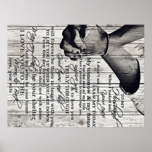 Familiendekoration, bis zu meinem Ehemännischbrief Poster