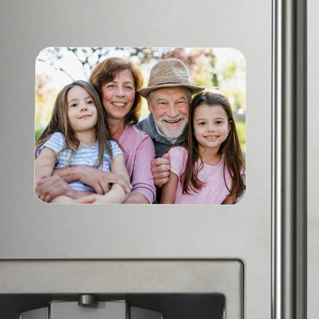 Familienerinnerungen Personalisiertes Großeltern-F Magnet (Family Memories Personalized Grandparent Photo Magnet)