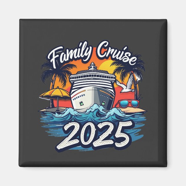 Familienfahrt 2025 Crew Matching Ship Magnet (Vorne)