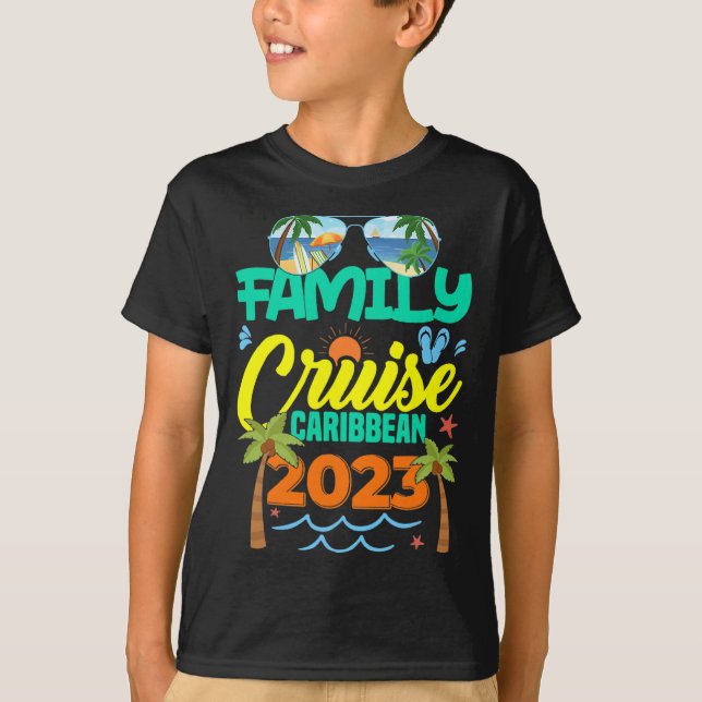 Familienfahrt Karibik 2023 Sommerurlaub T-Shirt (Vorderseite)
