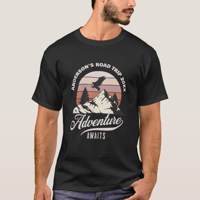 Familienfahrt Sommerferien Vintag T-Shirt (Vorderseite)