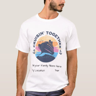 Familienfahrt Sonnenuntergang PERSONALISIEREN T-Shirt
