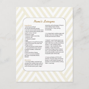 Familienfavorit Rezept Zickzack - Lasagna Postkarte