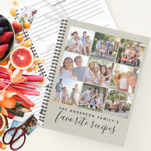 Familienfavoriten Foto-Kollage-Rezeptbuch Notizbuch