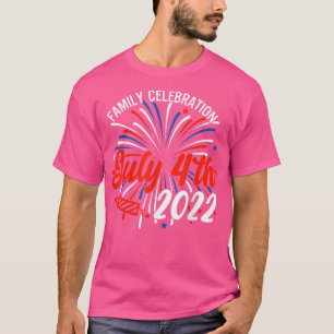 Familienfeier 4. Juli 2022 für Männer Frauen T-Shirt