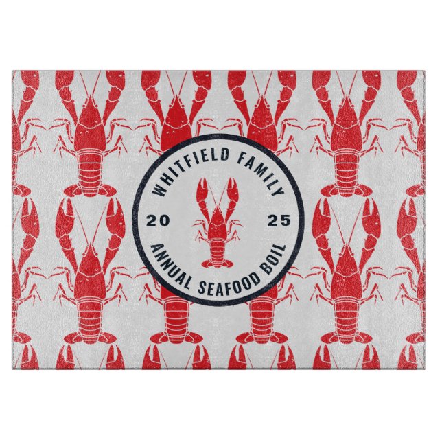 Familienfeiern Lobster Bob Custom Schneidebrett (Vorderseite)