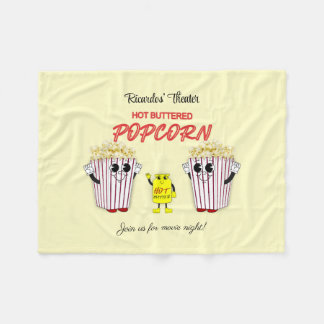 Familienfilmtheater mit heißer Butterblüte Fleecedecke