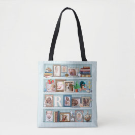 Familienfoto Collage Beach Bookcase Personalisiert