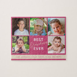 Familienfoto Collage Beste Oma je Puzzle