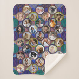 Familienfoto Collage Dark Quilt Look 35 Pic Lg Sm Sherpadecke