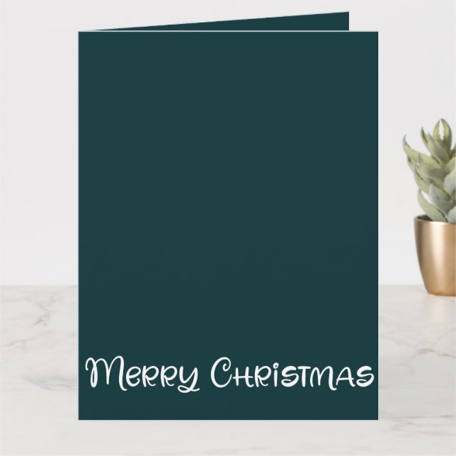 Familienfoto Collage Frohe Weihnachten Karte (Kleine Pflanze)