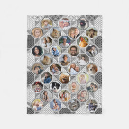 Familienfoto Collage Gray Quilt Look 35 Bilder LG Fleecedecke