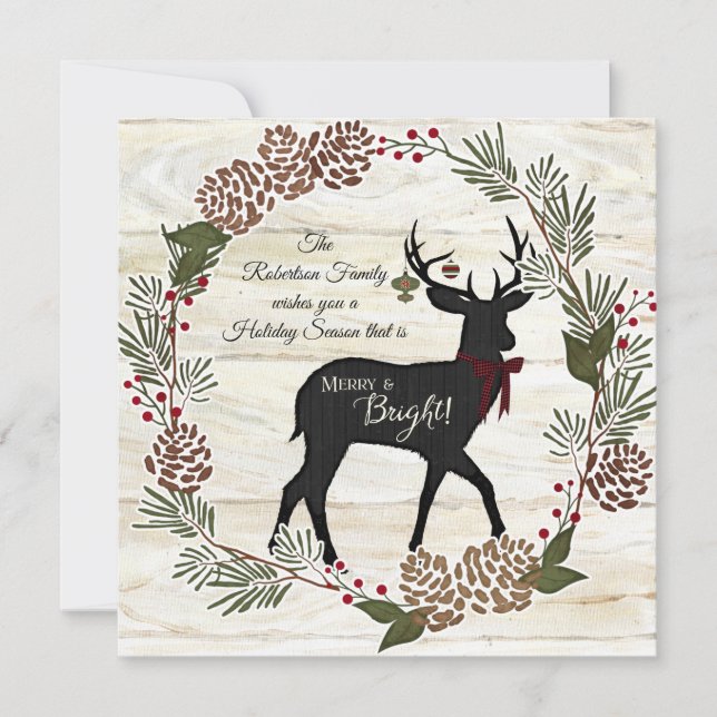 Familienfoto Collage Holz Bauernhof Weihnachten (Vorderseite)