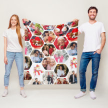 Familienfoto-Collage Moderne Sechseck-Erinnerungen