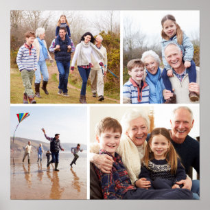 Familienfoto-Collage Poster