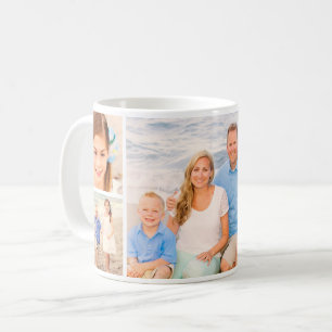 Familienfoto-Collage Vollumbruch Kaffeetasse