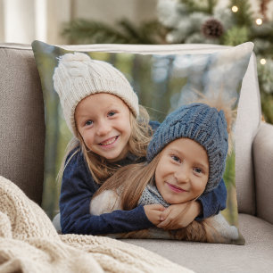 Familienfoto-Doppelseitige Feiertags-Saisonale Kissen