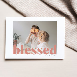 Familienfoto   Glückliches Erntedankfest Gesegnete Postkarte