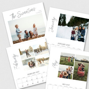 Familienfoto individuelle Fotovorlage Collage Kalender