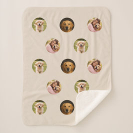 Familienfoto mit Haustier Muttertags-Sherpa-Decke  Sherpadecke