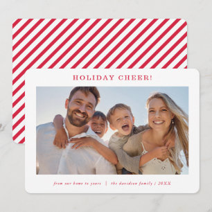 FAMILIENFOTO modern minimal einfaches festliches R Feiertagskarte