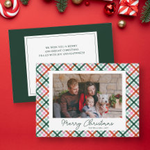 Familienfoto Moderne Weihnachtsfeiertagskarte