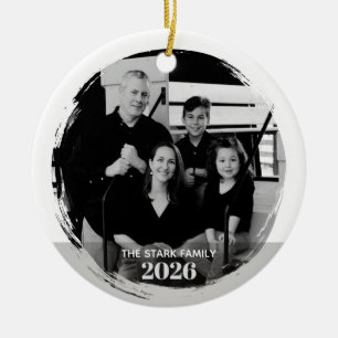 Familienfoto-Ornament - Modern Keramik Ornament