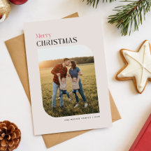 Familienfoto-Porträt-Weihnachtskarte