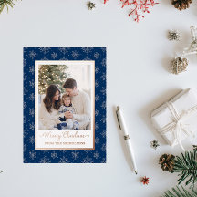 Familienfoto Rose Gold Folie Weihnachten